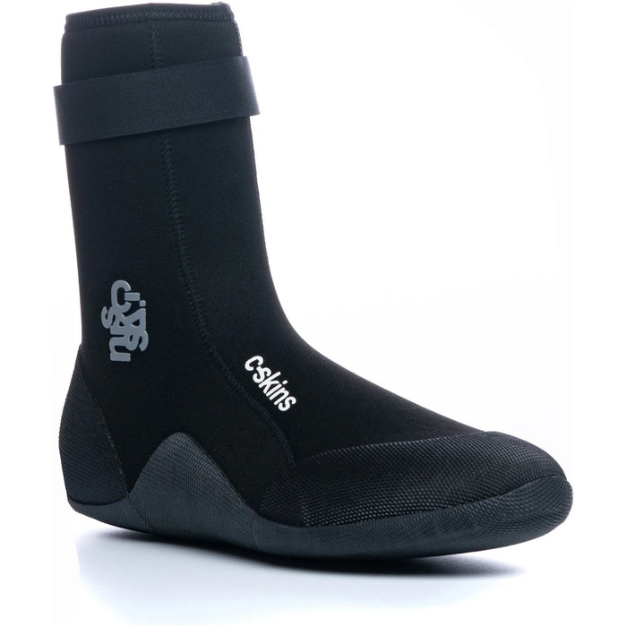 2024 C-Skins Legend 6mm Polypro Round Toe Neoprene Wetsuits Boots C-BOLEPP - Black / Charcoal